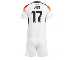 Tyskland Florian Wirtz #17 Replika Babytøj Hjemmebanesæt Børn EM 2024 Kortærmet (+ Korte bukser)
